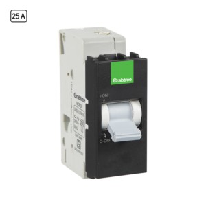 Crabtree 25A SP C Mini MCB Grey