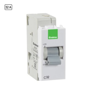Crabtree Signia 32A SP C Mini MCB White