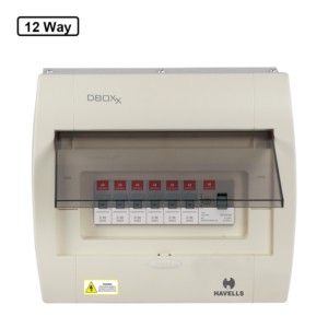Havells SPN 12way Mist White Distribution Board 