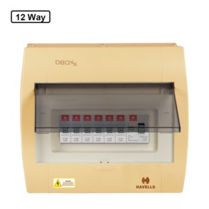 Havells TPN 12way Coin Grey Distribution Board 