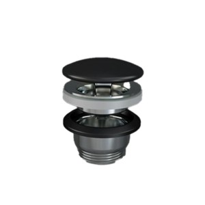 Rak Ceramic Free Flow Popup Waste Matt Black