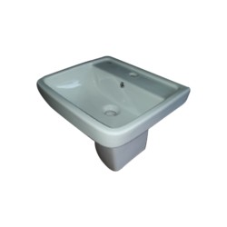 Cita Deon 400x360 Wash Basin with Half Pedestal