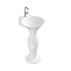 Sonet Dolphin Full 18x21inch Full Pedestal Wash Basin