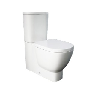 Rak One 640x365x410 S Trap 240mm Couple Floor Mounted Water Closet with Cistern of 4.5L Flush and Urea Soft Close Seat Cover White