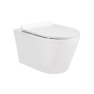 Somany Eiffel Plus 355x515x365mm Rimless Wall Hung Water Closet With UF Soft Close Seat Cover