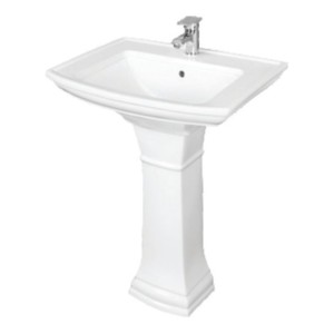 Somany Elite 625x380x850mm Wash Basin with Full Pedestal