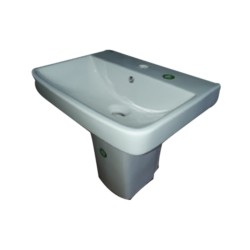 Cita Esme 465x365x170mm Wash Basin with Half Pedestal