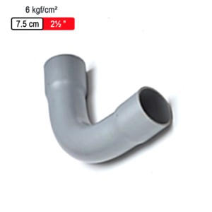 Astral Aquasafe Solvent Fitted Fabricated Fittings Long Bend 90° 6kgf/cm² 7.5cm 2.5inch