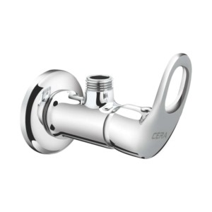 Cera Carbon Angle cock with wall flange