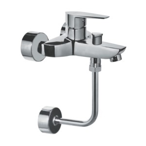 Cera Valentina Single lever wall mixer 2 in 1 for overhead shower arrangement
