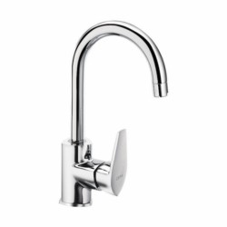 Cera Valentina Single lever Sink mixer table mounted with 235mm long swivel spout