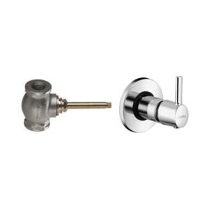 Cera Ripple Stop cock consisting sleeve, lever, wall flange and 15mm concealed part suitable for 15 and 20 mm pipeline with inner head