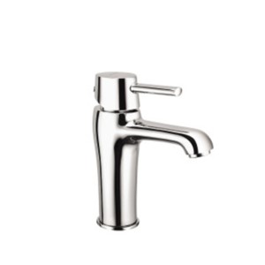 Cera Ripple Single lever basin mixer with 450 mm braided connection pipe (without pop-up)