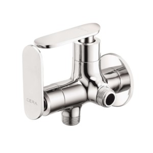 Cera Brooklyn 2-Way angle cock with wall flange