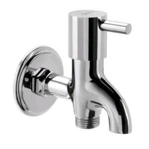 Cera Garnet 2 way bib cock with single handle and wall flange 