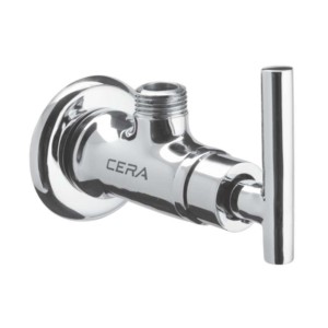 Cera Dew Angle cock with wall flange
