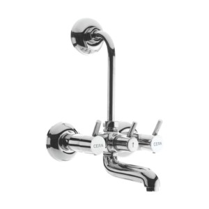 Cera Dew Wall mixer with bend pipe for overhead shower with built in non return valve