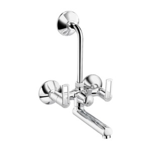 Cera Topaz Wall mixer with bend pipe for overhead shower