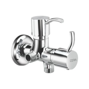 Cera Crayon 2 way angle cock with wall flange