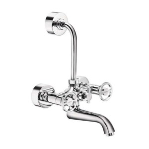 Cera Drive Wall mixer with bend pipe for overhead shower