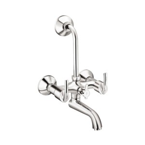 Cera Magna Wall mixer with bend pipe for overhead shower with built-in non return valve