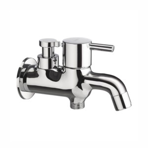 Cera Fountain 2-way Bib cock with single handle and wall flange