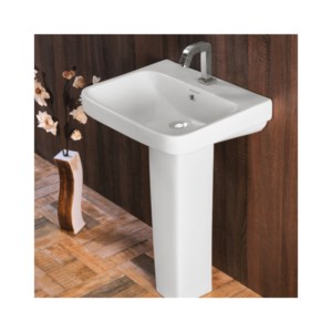 Sonet Fabia 23x18inch Full Pedestal Wash Basin SP