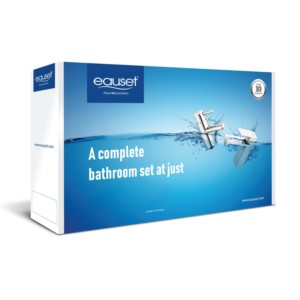 Eauset Ashley Bath Set - Pillar Cock Long Neck + Bath Tub Spout with Flange + Single Lever Concealed Divertor with Exposed Part Kit + Angle Cock - 03 pcs + Shower with Arm