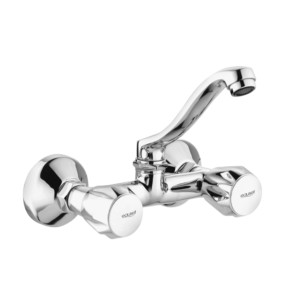 Eauset Ebro Sink Mixer with swinging spout wall mounted with Wall Flange