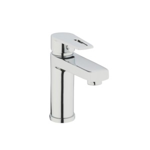 Varmora Aero Single lever basin mixer w/o popup waste system with 460mm long braided hoses