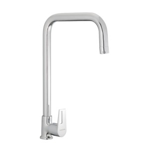 Varmora Aero Swan neck tap with extended swivel spout table mounted