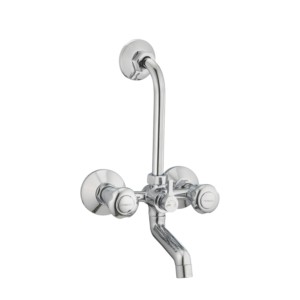 Varmora Eden Pro Wall mixer with provision for overhead shower with 115 mm long bend pipe, connecting legs & wall flanges