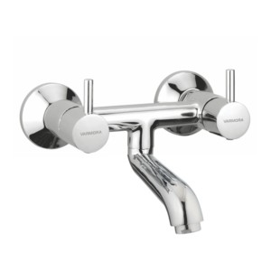Varmora Fontana Pro Wall mixer non telephonic shower arrangement with connecting legs & wall flanges