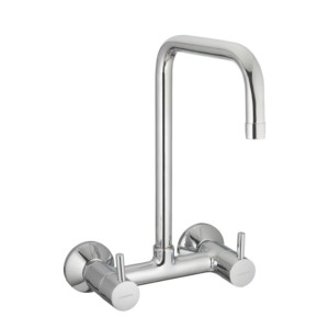 Varmora Fontana Pro Sink mixer with extended swivel spout & wall flanges wall mounted