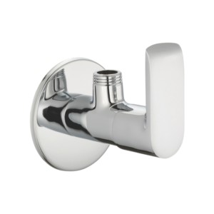 Varmora Curve Pro Angular stop cock with wall flange