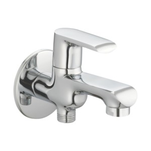 Varmora Curve Pro 2 way bib cock with wall flange