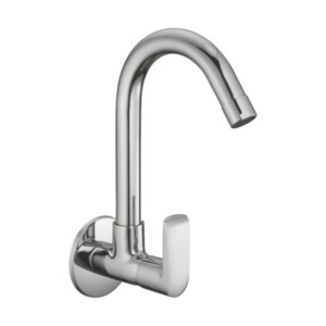Varmora Curve Pro Sink cock with swivel spout & wall flange wall mounted