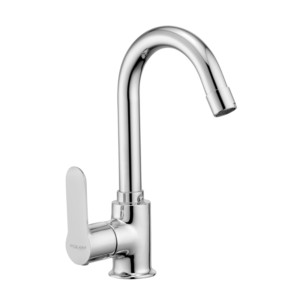 Eauset Fuji Sink Cock With Swinging Spout Table Mounted With Flange