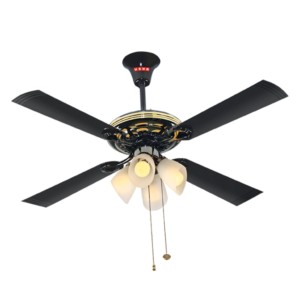 Usha 1230mm Fontana Lotus Black Chrome Ceiling Fan