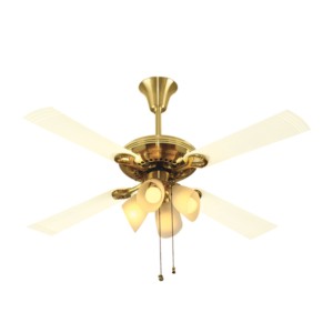 Usha 1230mm Fontana Lotus Gold Ivory Ceiling Fan