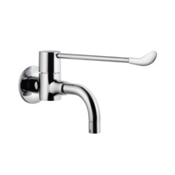 Jaquar Florentine Bib Cock with Extended Lever Handle and Wall Flange