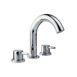 Jaquar Florentine Bath Tub Filler Consisting of 2 Control Cocks and one Spout, 20mm Cartridge Size