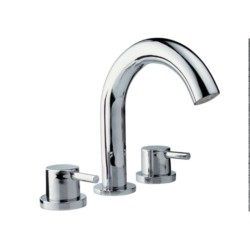 Jaquar Florentine Bathtub Filler consisting of 2 control cocks and one spout, 20mm cartridge size