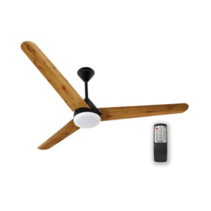 Oceco Fansio 900mm 400RPM Golden Oak Wood Ceiling Fan Wooden Finish with Smart Remote Control