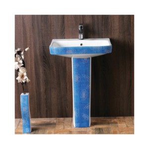 Sonet Febia Set 23x18inch Premium Pedestal Designer Wash Basin