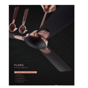 Goldmedal Flora 1200mm Brass Wenge Wood Ceiling Fan