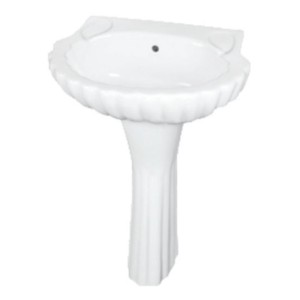 Somany Florina 560x420x840mm Wash Basin with Full Pedestal