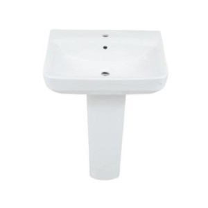 Johnson Avante 590x475x180mm Half Pedestal Wash Basin