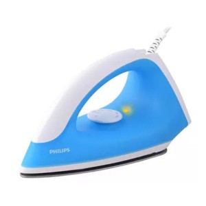 Philips 750W Soleplate Linished (Alu) 1.6M cord Blue Dry Iron