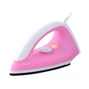 Philips 750W Non stick soleplate 1.6M cord Pink Dry Iron